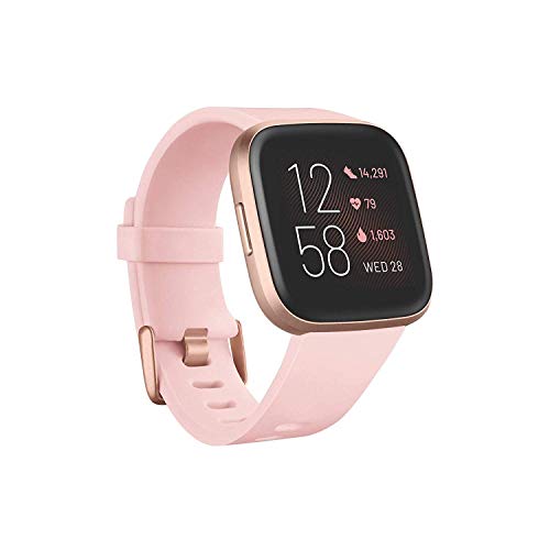 Fitbit Versa 2 Smartwatch with Heart Rate Music Sleep Swim Tracking Petal Rose