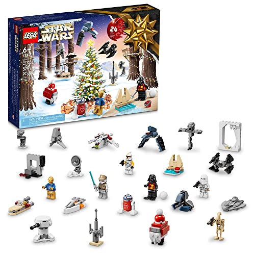 LEGO 75340 Star Wars 2022 Advent Calendar Building Toy Set 329 Pieces Ages 6+
