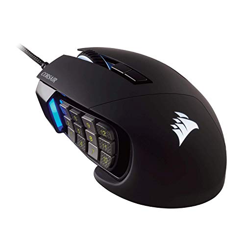 Corsair Scimitar Pro RGB MMO Gaming Mouse 16,000 DPI 12 Side Buttons Black