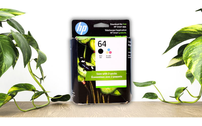 HP 64 X4D92AN Ink Cartridges Black Tri-color 2Pack Genuine 7955e 7958e 6220 6222