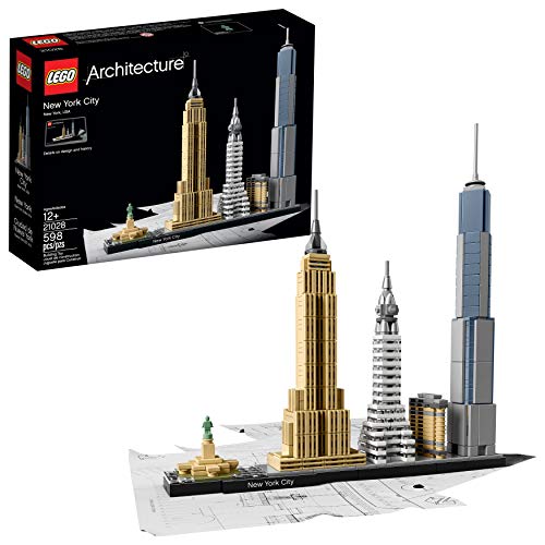 LEGO Architecture New York 21028 Build It Yourself Skyline Model 598 Pieces