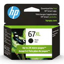 HP 67XL 3YM57AN Ink Cartridge Black Genuine 1255 2710e 2720e 2721e 2722 2722e