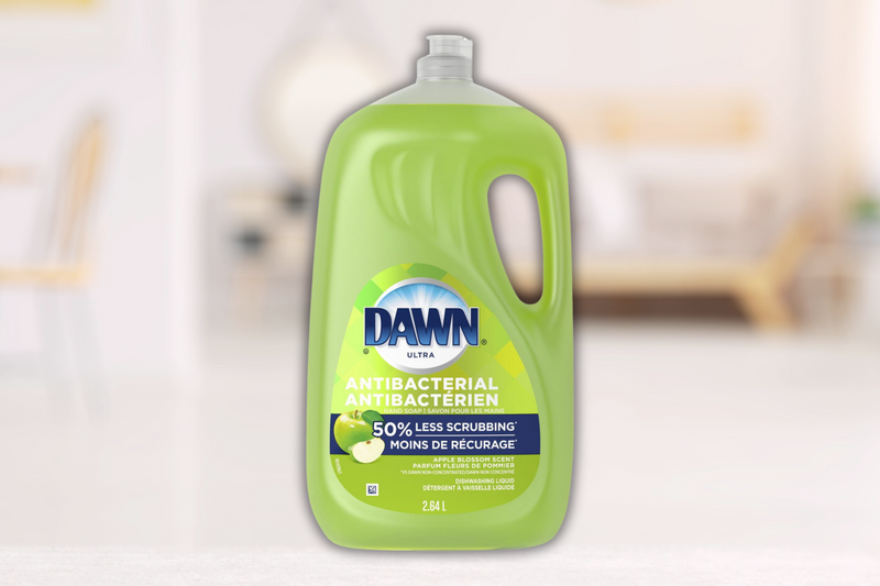 Dawn Ultra Antibacterial Dishwashing Liquid Dish Soap, Apple Blossom Scent, 6/cs, 2.64 L