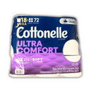 Cottonelle Ultra Comfort Mega Roll Bath Tissue 18pk = 72, 268 sheets