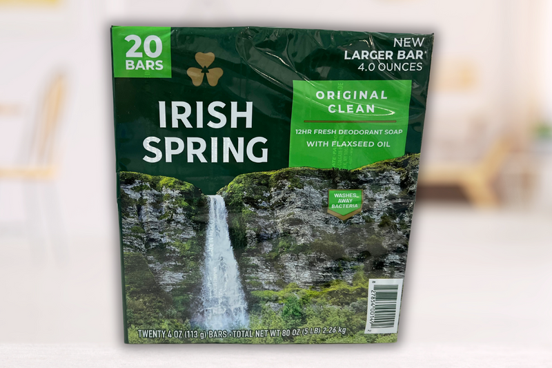 Irish Spring Deodorant Soap (20 Count, Original)