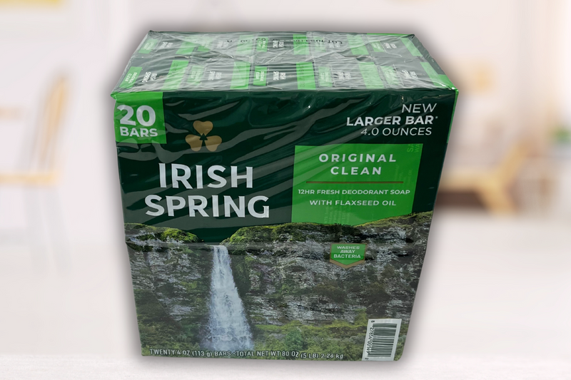 Irish Spring Deodorant Soap (20 Count, Original)