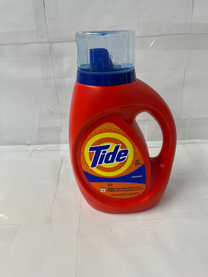 Tide Liquid Laundry Detergent, Original, 32 loads, 1.36L/46 fl oz, 6/cs