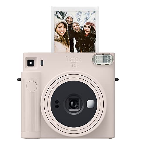 Fujifilm 16670522 Instax Square SQ1 Instant Camera- Chalk White