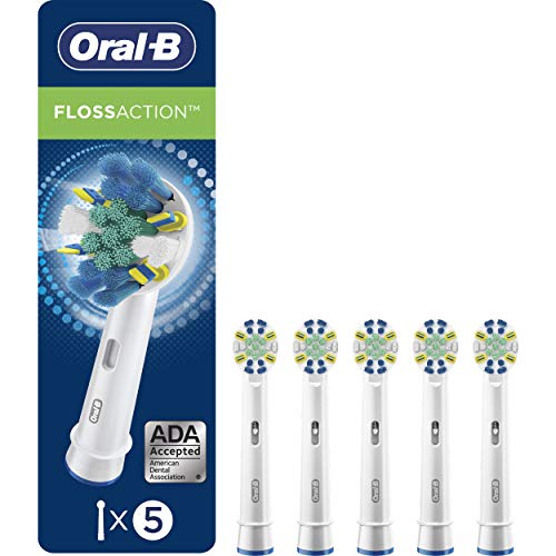 Oral-B FlossAction Electric Toothbrush Replacement Brush Heads Refills, 5 Count