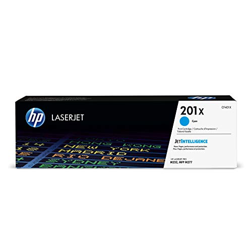 HP 201X CF401X Toner Cartridge Cyan High Yield Genuine M252dw M277