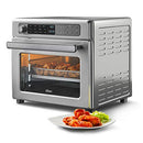 Oster Digital Air Fryer Oven RapidCrisp Stainless 12-Function Countertop Silver