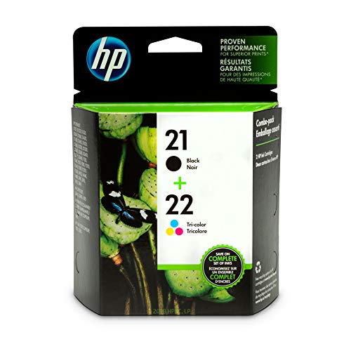 HP 21 22 C9509FN Ink Cartridges Black TriColor 2Pack Genuine D1311