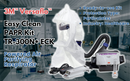 3M PAPR Respirator, Versaflo Powered Air Purifying Respirator Kit, TR-300N+ ECK, Easy Clean, Disposable Hood, Pharmaceutical, Food Safety, Painting, and Lead Battery Manufacturing Recycling, Beige