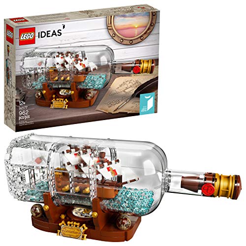 LEGO Ideas Ship in a Bottle 92177 Expert Building Kit for Adults 962 Pieces