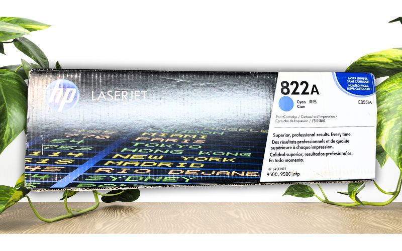 HP 822A C8551A Toner Cartridge Cyan Genuine 9500 9500n 9500hdn 9500gp