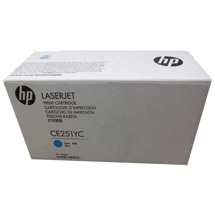 HP 504A CE251YC Toner Cartridge Cyan Genuine CM3530 CP3520 CM3530fs CP3525dn