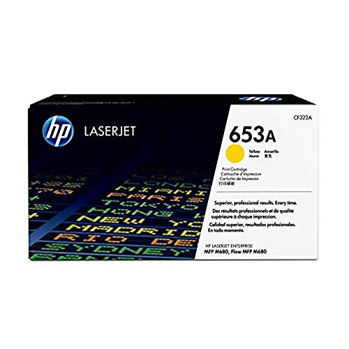 HP 653A CF322A Toner Cartridge Yellow Genuine LaserJet Enterprise M680