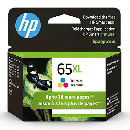 HP 65XL N9K03AN Ink Cartridge TriColor Genuine 100 105 120 125 130 2622 2624