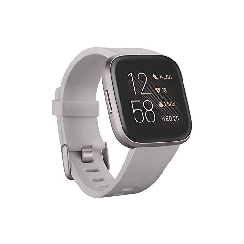 Fitbit Versa 2 Health and Fitness Smartwatch Heart Rate Sleep Swim Mist Grey