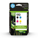 HP 910 3YQ26AN Ink Cartridges Black Cyan Magenta Yellow Genuine 8010 8010e 8012e