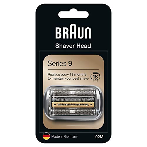 Braun Series 9 Electric Shaver Replacement Head - 92M - Compatible with All Series 9 Electric Razors 9290cc, 9291cc, 9370cc, 9293s, 9385cc, 9390cc, 9330s, 9296cc