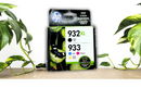 HP 932XL 933 N9H62FN Ink Cartridges CMYK 4Pack Genuine 6100 6600 6700