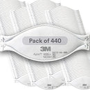 3M Aura Particulate Respirator 9205+, N95, Pack of 440 Disposable Respirators