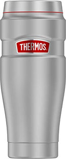 Thermos 16 oz, Matte Steel Stainless King Travel Tumbler