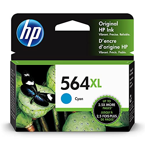 HP 564XL CB323WN Ink Cartridge Cyan Genuine 3500 4620 B8550 C6300 5510 6510 7510