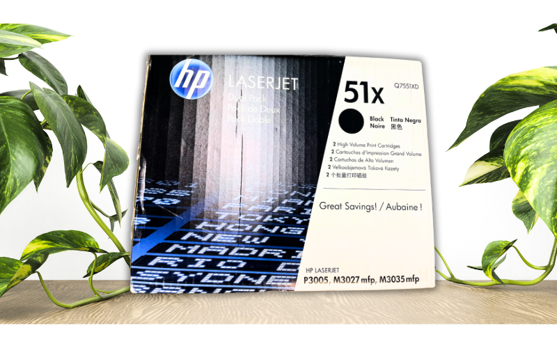 HP 51X Q7551XD Toner Cartridges Black High Yield 2Pack Genuine M3027 M3035
