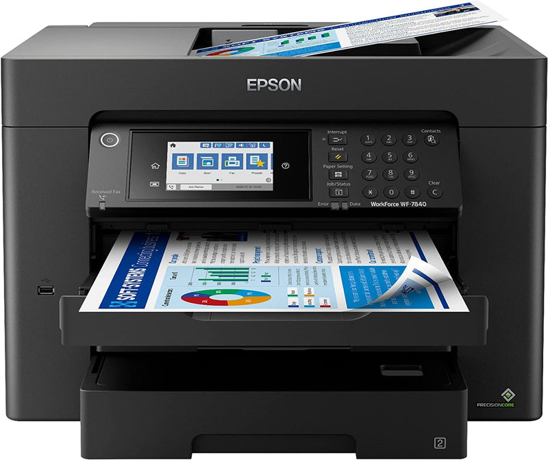 Epson WF7840 Workforce Pro Wireless Wide-Format All-in-One Color Inkjet Printer