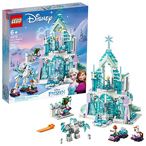 LEGO Disney Frozen Elsa's Magical Ice Palace 43172 Castle Building Kit 701 Pcs