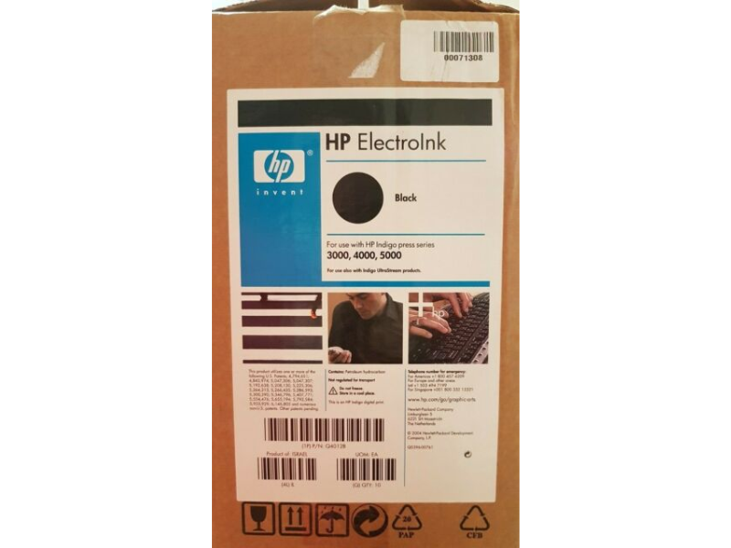 HP Q4012B Electroink Mark 4.0 Black Genuine 3500 3550 5500 3000 3000r 5000 w3200