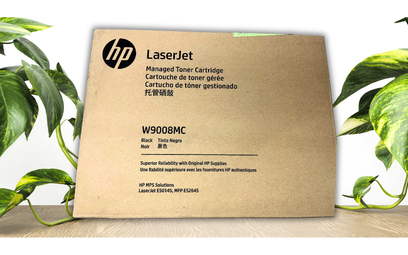 HP W9008MC Managed Toner Cartridge Black Genuine E50145dn E52645dn E52645c