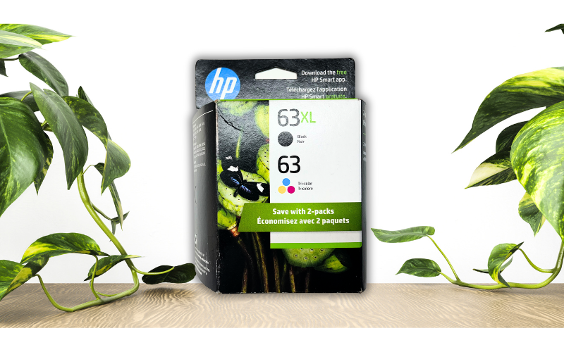 HP 63XL and 63 L0R48AN Ink Cartridges Black and Tri-Color 2Pack Genuine 1110