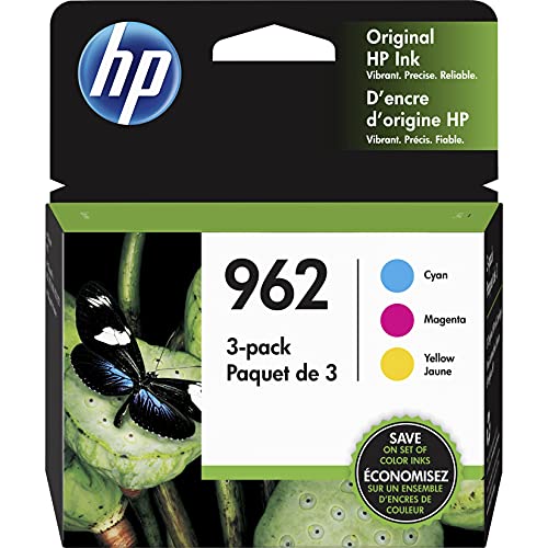 HP 962 3YP00AN Ink Cartridges Cyan Magenta Yellow Genuine 9025 9020